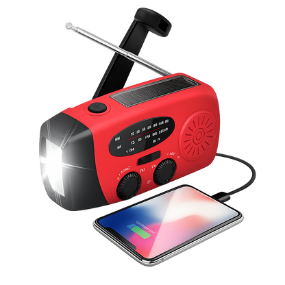 Multifunctionele Noodradio met powerbank & zaklamp - Basis Noodpakket